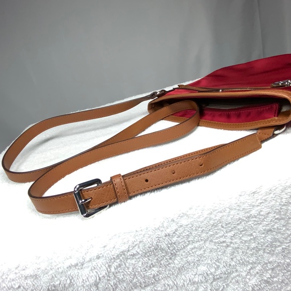 NWOT - Michael Kors Red Nylon Kempton Crossbody - Picture 8 of 14